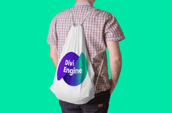 Divi Engine String Bag (Big Logo) - Imagen 2